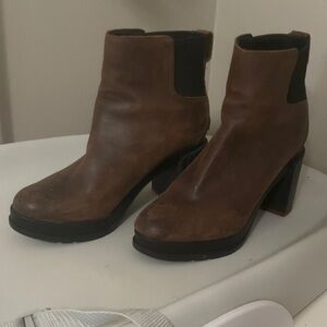 Sorel Brown Heeled Boots